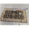 Image 1 : Carpet Runner Measuring 54" x 32" With New Roll Landscape Cloth Measuring 3' x 50' 