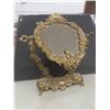 Image 3 : Vintage Brass Vanity Mirror, Hand Mirror And Trinket Cases