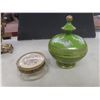 Image 8 : Vintage Brass Vanity Mirror, Hand Mirror And Trinket Cases