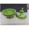 Image 9 : Vintage Brass Vanity Mirror, Hand Mirror And Trinket Cases