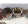 Image 3 : Vintage Pantry Tins: Honey, Corn Syrup, Yeast, Coffee And Three Apothecary Glass Bottles and More 