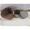 Image 5 : Vintage Pantry Tins: Honey, Corn Syrup, Yeast, Coffee And Three Apothecary Glass Bottles and More 