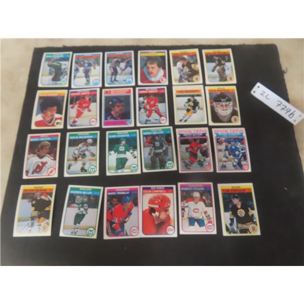 Twenty-Four 1982 O-Pee-Chee Hockey Cards