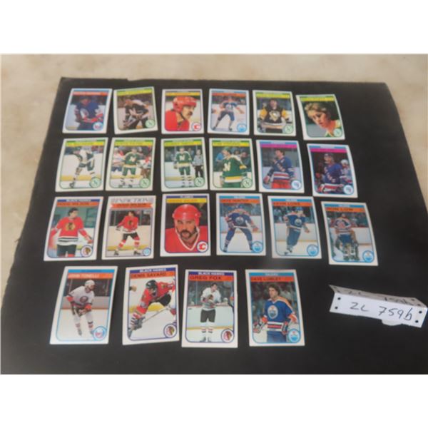 Twenty-Two 1982 O-Pee-Chee Hockey Cards