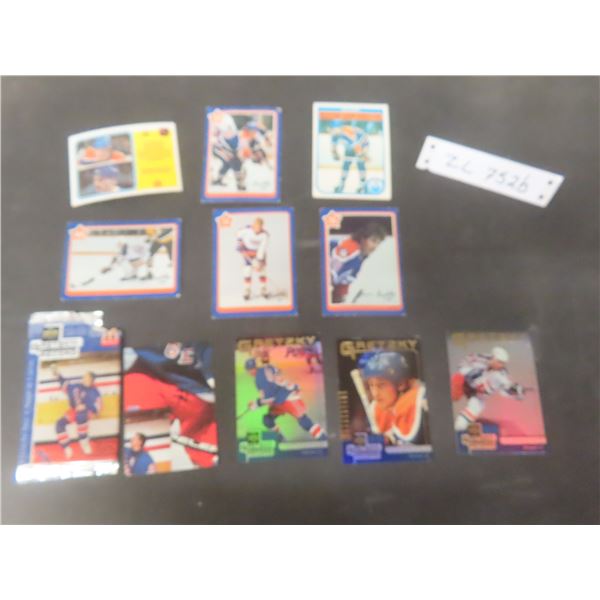 Ten Wayne Gretzky Hockey Cards Including 1980 O-Pee-Chee, Neilson