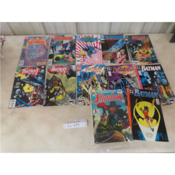 Twelve DC Comics Featuring Batman With Cover Prices From 20¢ to $1.25
