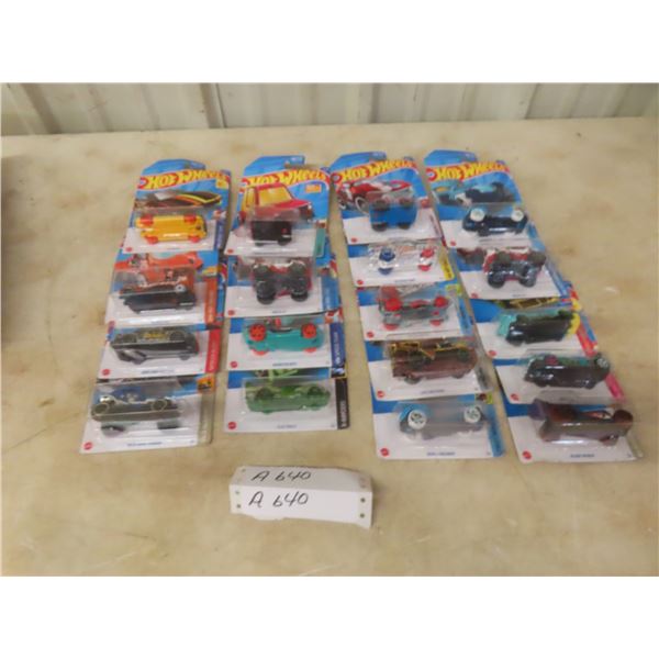 Eighteen Hot Wheels Die-Cast