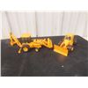 Image 7 : Vintage Metal Tractor With Two Ertl Trailers and John Deere Steel Backhoe