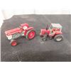 Image 10 : Four John Deere Metal Tractors and Six Vintage Tractors (Massey, Allis, John Deere)