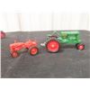 Image 11 : Four John Deere Metal Tractors and Six Vintage Tractors (Massey, Allis, John Deere)