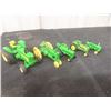 Image 2 : Four John Deere Metal Tractors and Six Vintage Tractors (Massey, Allis, John Deere)