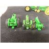 Image 4 : Four John Deere Metal Tractors and Six Vintage Tractors (Massey, Allis, John Deere)