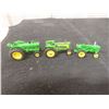 Image 5 : Four John Deere Metal Tractors and Six Vintage Tractors (Massey, Allis, John Deere)