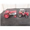 Image 9 : Four John Deere Metal Tractors and Six Vintage Tractors (Massey, Allis, John Deere)