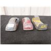Image 10 : Three Dinky Toys With Wheels and Three Very Old London Toys, All Metal With Original Wheels