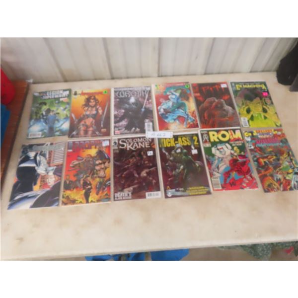 Twelve Comics: Rom, Wraith, Shadowhawk, Kick-Ass 2, and More, Priced 60¢ to $4