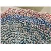 Image 12 : All-Wool Blanket and Braided Rug, 50" x 33"