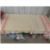 Image 4 : All-Wool Blanket and Braided Rug, 50" x 33"