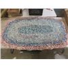 Image 9 : All-Wool Blanket and Braided Rug, 50" x 33"