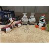 Image 7 : Collection of Salt and Pepper Shakers, Gene Chevenger Decorative Book, and More