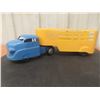 Image 9 : Pressed Metal Express Wyandotte Toy Truck, 5 1/4" x 17" x 4 1/4", With Trailer