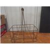 Image 2 : Two Vintage Wire Milk Bottle Carriers and Four Creamer Bottles
