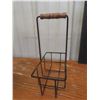 Image 5 : Two Vintage Wire Milk Bottle Carriers and Four Creamer Bottles