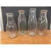 Image 6 : Two Vintage Wire Milk Bottle Carriers and Four Creamer Bottles