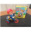 Image 12 : Mechanical Boys Tricycle With Original Box 1/64 Scale Die-Cast Trike and Metal Double-Decker Bus