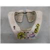 Image 7 : Vintage Polaris Bib Overalls, Size Medium, with Atlas Motorsport Neck Brace