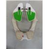 Image 9 : Vintage Polaris Bib Overalls, Size Medium, with Atlas Motorsport Neck Brace