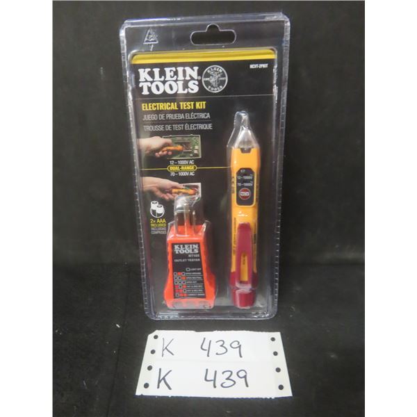 NEW Klein Tools Electrical Test Kit with Non-Contact Voltage Tester and Receptacle Tester