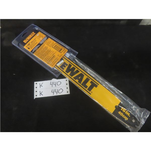 New DeWalt 16-Inch Chainsaw Replacement Bar