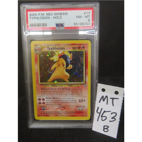 Graded 2000 Pokémon Neo Genesis Typhlosion Holo