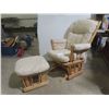 Image 1 : Glider Rocker with Matching Stool