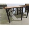 Image 7 : Coffee Table and Two End Tables with Black Metal Frames 16"x48"x24" + 20"x24"x22"