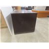 Image 9 : TV Stand with Sliding Glass Door and Two Drawers