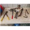 Image 1 : Assorted Vintage Tools: Bolt Cutters, Screw Jack, Wire Pullers & More