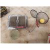 Image 8 : Assorted Tools: Pipe Wrenches, Tow Strap, Ratchet, Ammo Crate & More