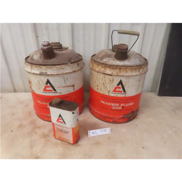 Allis-Chalmers 2 Hydraulic Fluid and Cooling System Conditioner Cans