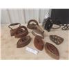 Image 1 : Vintage Irons with Rest and Electric Iron