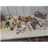 Image 1 : Assorted Hand Tools Including Screwdrivers, Pliers, Wrenches, Wire Strippers, Chisels, Pipe Cutter,