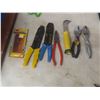 Image 2 : Assorted Hand Tools Including Screwdrivers, Pliers, Wrenches, Wire Strippers, Chisels, Pipe Cutter,