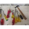 Image 6 : Assorted Hand Tools Including Screwdrivers, Pliers, Wrenches, Wire Strippers, Chisels, Pipe Cutter,