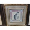Image 4 : Three Framed Cat Pictures, Largest Measuring 20" x 24"