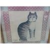 Image 5 : Three Framed Cat Pictures, Largest Measuring 20" x 24"