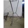 Image 4 : Plant Stand Measuring 31" Tall Two Hanging Plant Holders