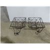 Image 5 : Plant Stand Measuring 31" Tall Two Hanging Plant Holders