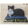 Image 10 : Two Petit Point Cat Pictures, Brass Cat-Themed Key Holder And More