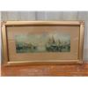 Image 5 : Five Framed Pictures, Largest Measuring 22 1/2" x 10 1/2", Including Foil-Style Artwork